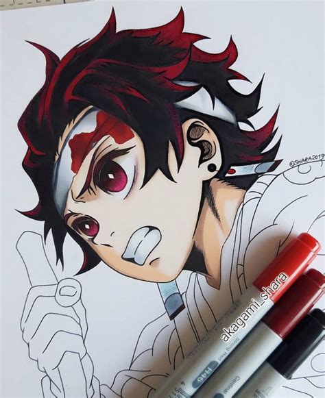 demon slayer dibujo